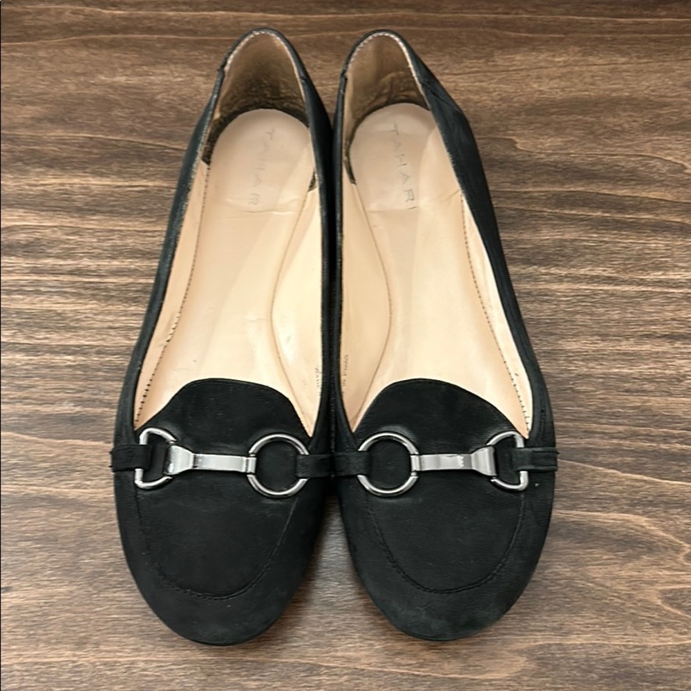 Black Tahari Flats